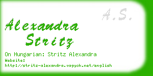 alexandra stritz business card